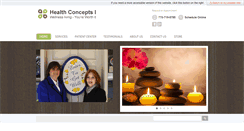 Desktop Screenshot of healthconceptsga.com