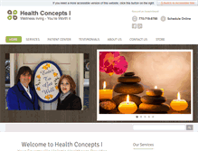 Tablet Screenshot of healthconceptsga.com